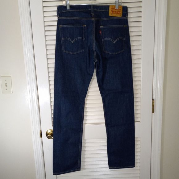 Levi's 513 Jeans W31XL32 Slim Straight Dark Wash Stretch Denim Levis Denim - Picture 5 of 14